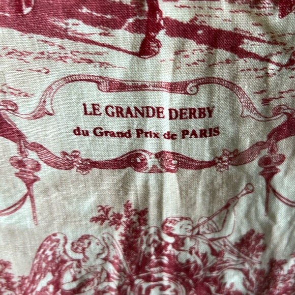 Vintage Parisian Equestrian Linen Skirt - Picture 13 of 17